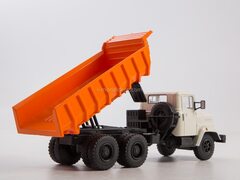 KRAZ-6510 dump truck white-orange  1:43 Legendary trucks USSR #50
