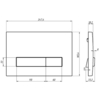 Berges 43350 Комплект : инсталляция АТОМ Line кнопка хром глянец, унитаз MASCON Rimless, сиденье тонкое дюропласт микролифт, быстросъёмное
