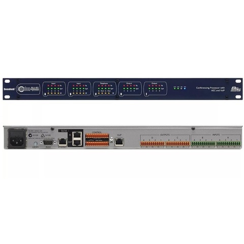 BSS BLU103 8 аналоговых mic/line входов, 8 аналоговых выходов. 8 независимых алгоритма AEC (подавление эха), VoIP, BLU-Link, без CobraNet
