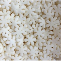 Посыпка снежинки белые 100 гр