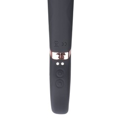 Черный двусторонний вибратор Key Control Massager Wand в форме гаечного ключа - 