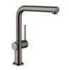 Hansgrohe Talis M54 72840340 Высокий смеситель для кухни (чёрный хром шлифованный)