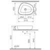 Vitra 7991B066-0016 Чаша Outline Recycled, TV форма, 57x45 см, без перелива, матовый тауп