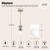 Подвесной светильник Maytoni Kyoto MOD178PL-01GR