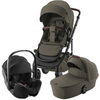 Комплект 3в1 коляска SMILE 5Z LUX|Urban Olive + BABY-SAFE PRO Space Black