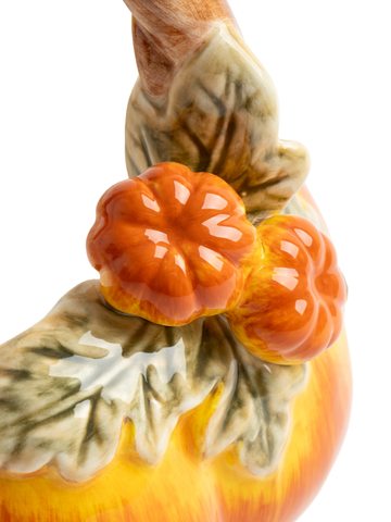 Конфетница с ручкой Bright pumpkin Тыква, 21*21 см - Оранжево-зеленый - купить 2