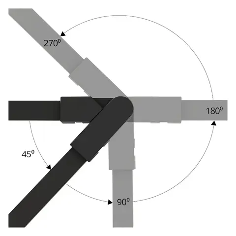 Коннектор поворотный для накладного шинопровода Arte Lamp RAPID A613806R