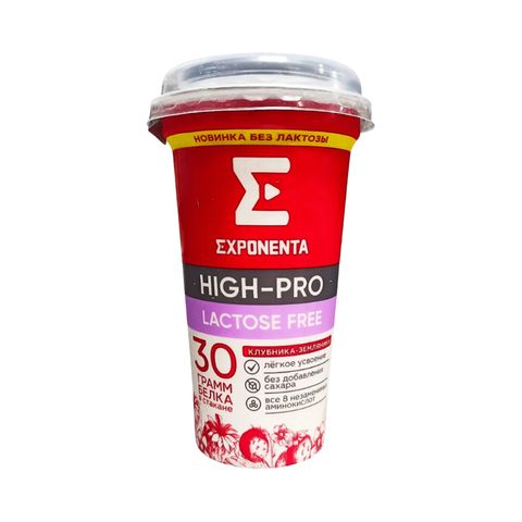 Напиток Exponenta High-pro безлактозный клубника-земляника 250гр