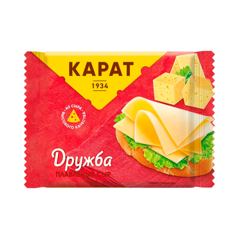 Сыр плавленый Карат Дружба 45% 130гр 25% 10, шт