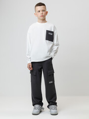 лонгслив  для мальчика  КР 302847/молочный 0602 к602