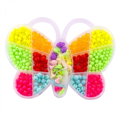 
          Набор для создания украшений-бусины Alingar, 145х185х20 мм, "Butterfly", 3 вида бусин, подвески, 1х1,8 м леска, пластик.пенал