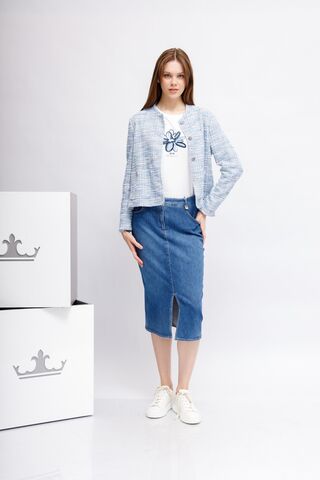 Bianca Юбка джинсовая. Эко-технология Dry Indigo