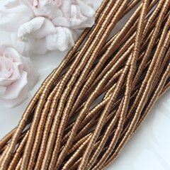 Гематин гематит, цилиндрические бусины, 4*2 мм, шоколад, 1 нить, ГМ069