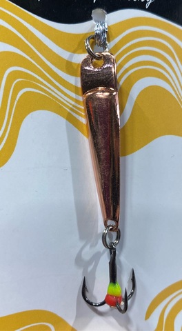 14 Блесна зимняя KDF Minkur 130-8016 3 гр 38 мм цв copper