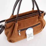 Сумка Саломея 334 эко-замша миндаль