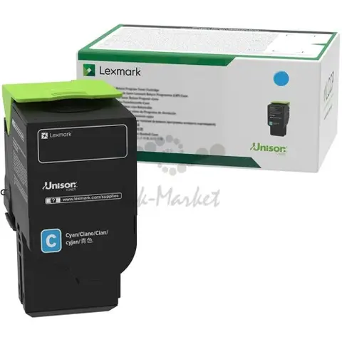 Тонер-картридж Lexmark 74C5HCE голубой для Lexmark CS725de, CS720de, CX725de, CX725dhe (74C5HCE | 74C0H20 | 74C5HC0)