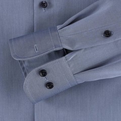 Сорочка мужская Casamoda Comfort Fit 006880-100 серо-голубая из твила