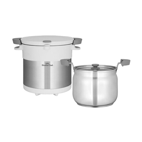 Термокастрюля Thermos Shuttle Chef KBC-4500 PWH (451538) 4.5л. белый/серебристый