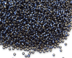 15/0 RR-4282 Duracoat silverlined dyed dark navy blue