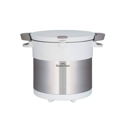 Термокастрюля Thermos Shuttle Chef KBC-4500 PWH (451538) 4.5л. белый/серебристый