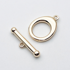 Замок-тоггл, цвет золото, размер 14*10 + 16*4 мм, цена за 1 шт