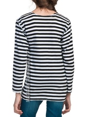 Тельняшки для детей - Магазин тельняшек.ру 8-800-700-93-18Детская тельняшка ВМФ (черная полоса) в Магазине тельняшек