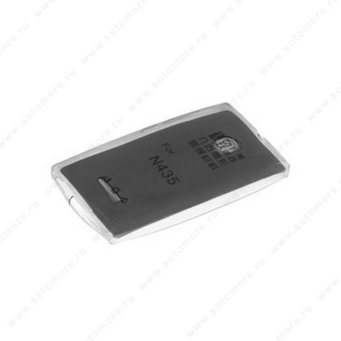 Накладка силиконовая для Nokia N435 черная (прозрачная)