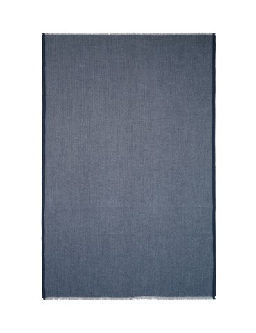 Плед 130x190 Elvang Herringbone dark blue-grey