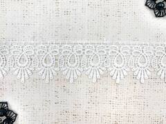 Кружево плетеное, ш. 4,5-5 см, молочный