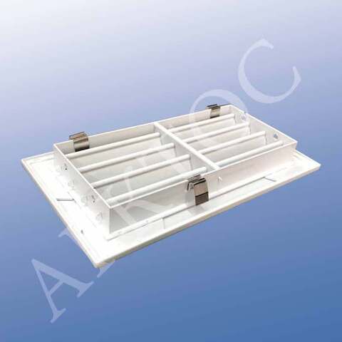 Решетка с фиксированными жалюзи Арктос АВН-К 150x150
