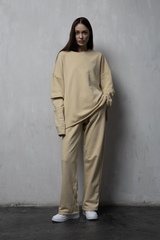 Штаны с обработанным краем