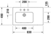 Раковина мебельная Duravit Me by Starck 2345830030
