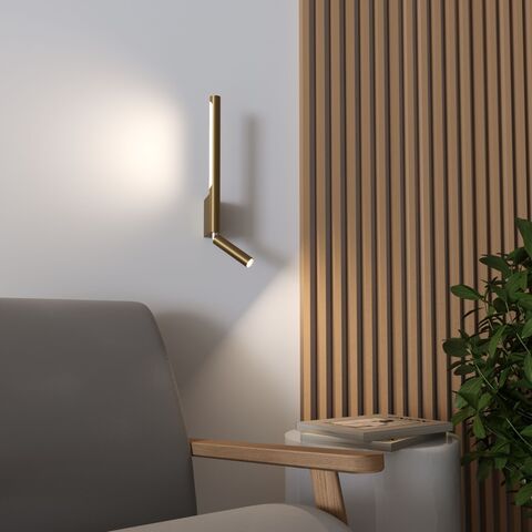 Настенный светодиодный светильник Elektrostandard Sarca 4000К 40111/LED латунь