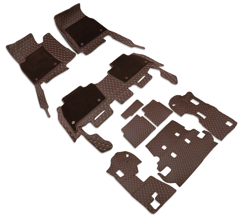 КОВРЫ 5D LUX В САЛОН + БАГАЖНИК (кожа+текстиль)