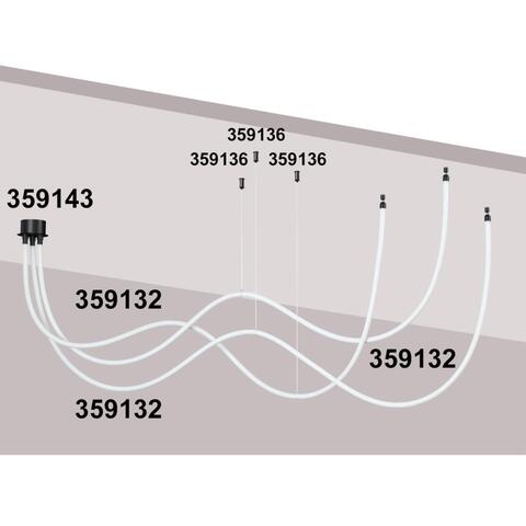 359132 KONST NT23 000 черный Светильник светодиодный IP20 LED 3000K 38W 170-265V 3800Лм RAMO