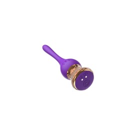 Фиолетовый вибромассажер Nipple Vibrator - 14,5 см. - 