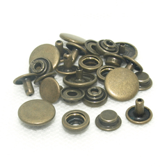 Кнопка DELTA латунь (нержав.) d 15х12,5 мм, №501, антик