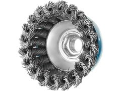 ЗУБР 80 мм, стальная проволока 0.5 мм, чашечная щетка-крацовка для УШМ, Профессионал (35275-080)