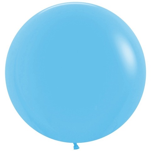 Большой шар гигант, латексный, голубой, 61 см