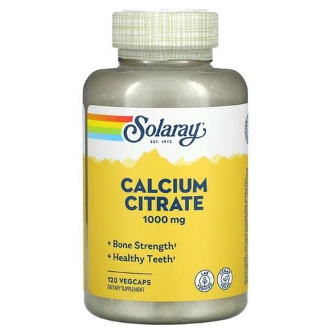 Solaray, Кальций: 1000 мг, 120 капсул