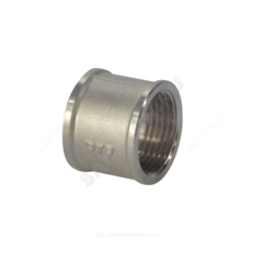 Муфта латунь никель Ду 15 (1/2") ВР RTP (РосТурПласт) 25166