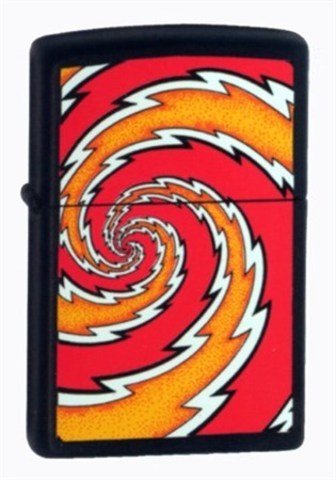 Зажигалка Zippo Lightning Twist, латунь/сталь, чёрная, 36х12х56 мм (20370)