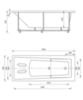 Aquatek LIB170-0000006 Ванна Либра-170 пустая без фр.экр.