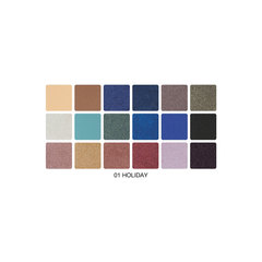 LavelleCollection Тени для век CASUAL&HOLIDAY 18 цветов тон 01 праздничный (holiday)