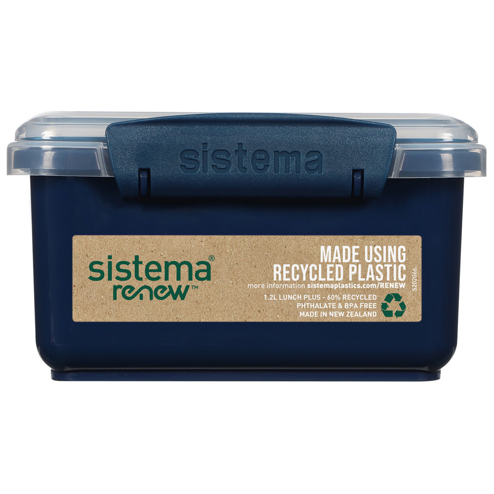 Контейнер с приборами Sistema "Renew" 1,2л, цвет Синий