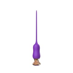 Фиолетовый тонкий стимулятор Nipple Vibrator - 23 см. - 