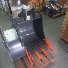 Ковш универсальный землеройный DB_BL-0.16-600 для экскаватора погрузчика JCB 3CX 4CX ширина 600 мм