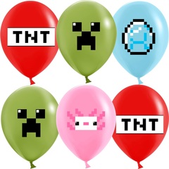 К 12''/30 см, Пиксели, TNT, Ассорти, пастель, 2 ст, 2 ст, 25 шт.