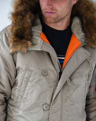 Парка Alpha Industries N-3B Slim Fit Dark Khaki (Светло - зеленая)