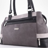 Сумка Саломея 847 мульти итальянский серо-черный